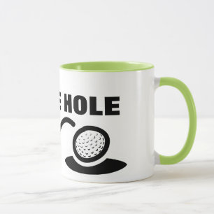 Furo do café do humor da caneca do golfe