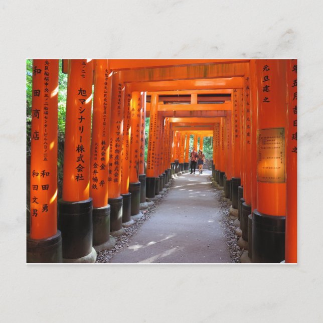 Fushimi Inari Kyoto Japão Cartão Postal (Frente)