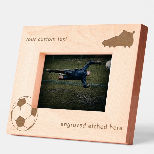 Futebol Americano gravado personalizado (Custom Engraved Etched American Football Soccer)