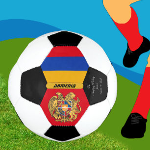 Futebol Armênia personalizada, sinalizador, bola de futebo