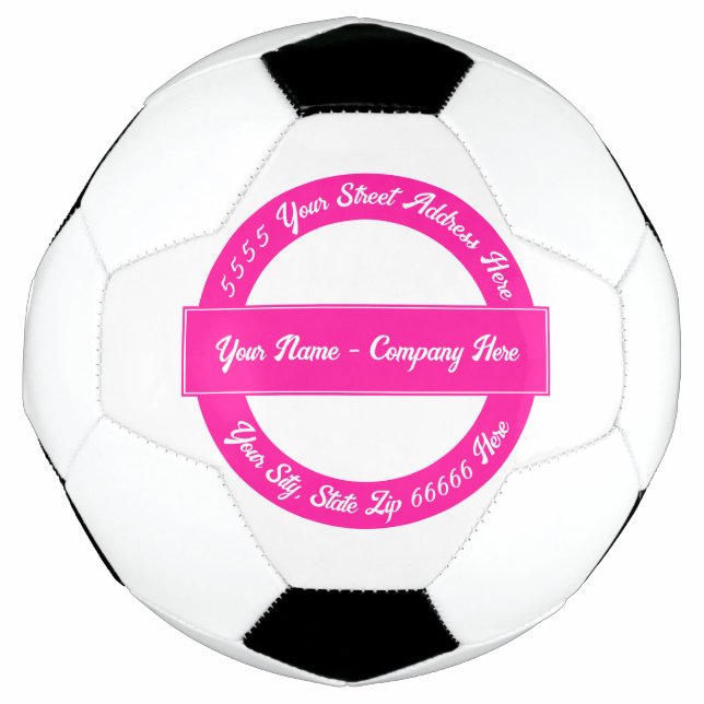 Futebol Bola de Soccer de Texto Personalizada Design (Frente)