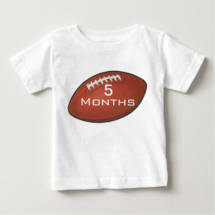 Futebol de Amer camisa do bebê de 5 meses para