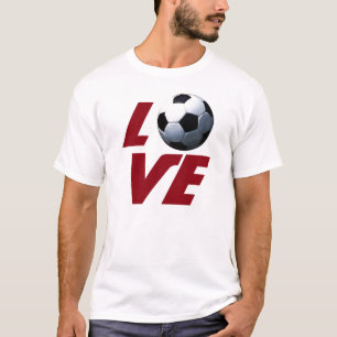 Futebol de Amor Branco - Camisa de Futebol da Euro
