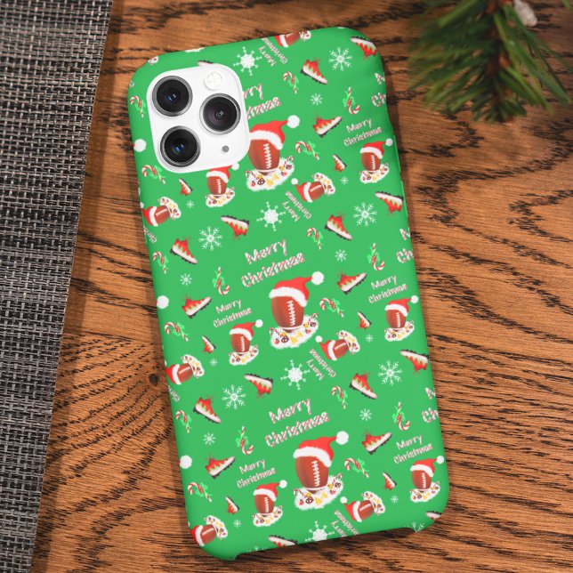 Futebol de Natal Alegre Com Padrão de Lanche  (Criador carregado)