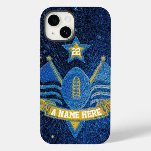Futebol do Team Sports Blue e Dourado Glitter Coll