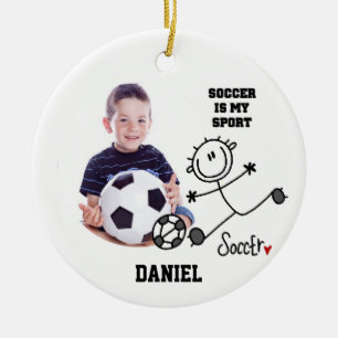 Futebol é o meu Ornamento de Fotos do Esporte