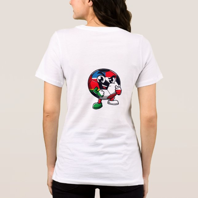 Futebol É Vida | Camiseta de Fã de Futebol (Verso)