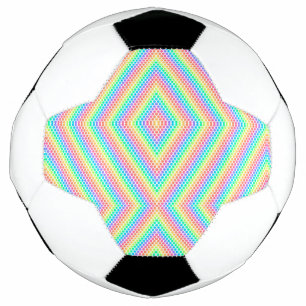 Futebol Imagem dividida mostrando um design de bola de fut