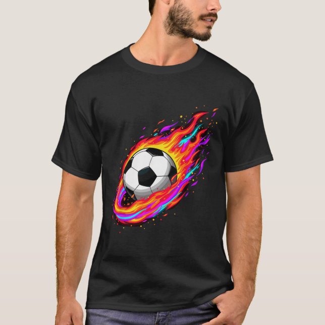 Futebol Ll Breaking Through Wall Camiseta Divertid (Frente)