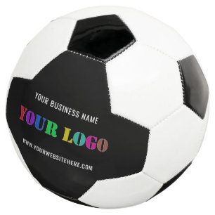 Futebol Logotipo personalizado e informações de texto Bola