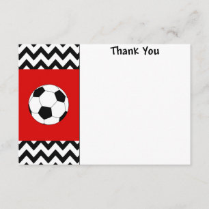 Futebol Obrigado cartões de nota