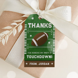 Futebol Obrigado Festa de aniversário de etiquetas