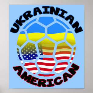 Futebol Poster de futebol americano ucraniano