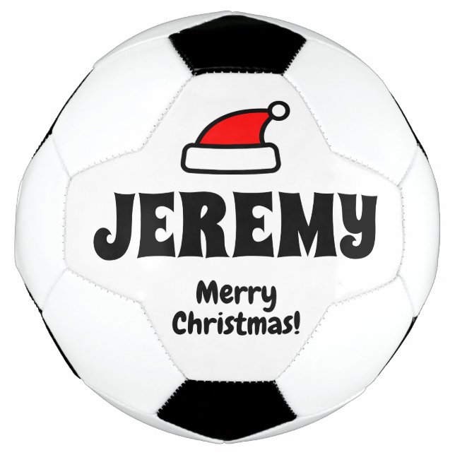 Futebol Presente de esportes de bola de Natal personalizad (Frente)