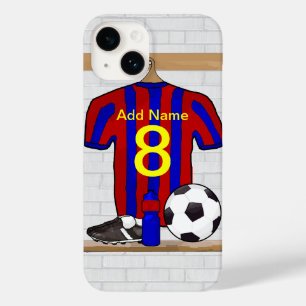 Futebol Red e Blue Personalizado Jersey