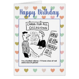 Futebol Referee quer comprar de cartões vermelhos 