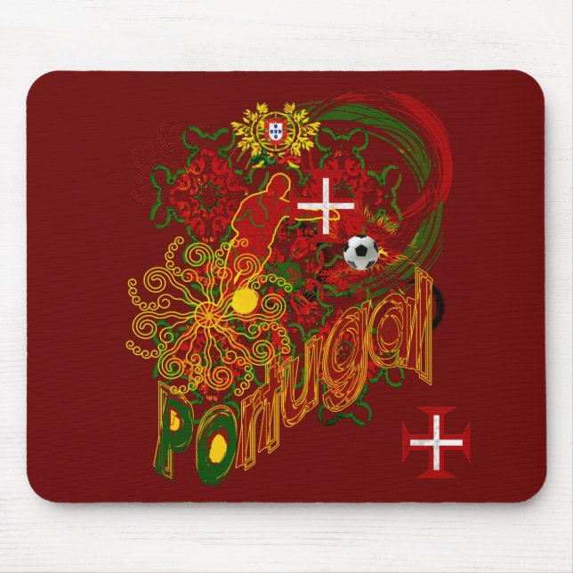 Futebol Tugas Mousepad de Portugal (Frente)