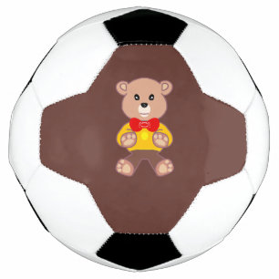 Futebol Urso Teddy Gravata Borboleta Marrom Bola de Futebo