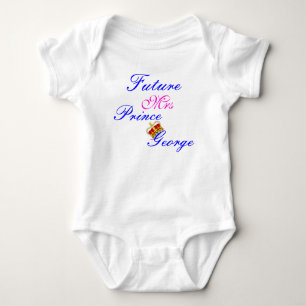 futura camisa de bebê da sr. prince george