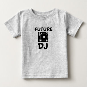 Futura camisa de bebê engraçada DJ