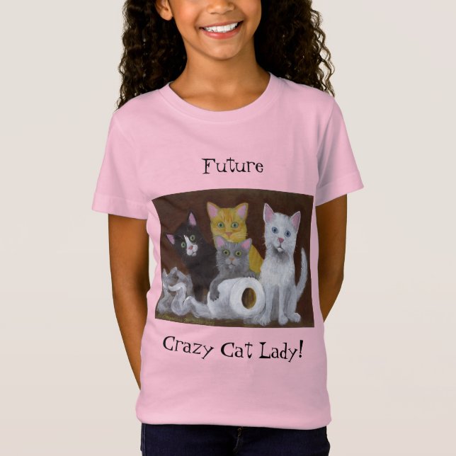 Futura Camiseta de Gato Louco (Frente)
