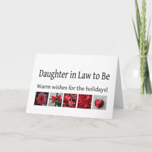 futura filha em direito Feliz Cartão de Natal