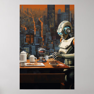 Futuralista Terracotta Warrior Poster