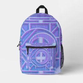 Futurística Neon Vaporwave Abstrato Geométrico