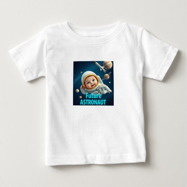 Futuro Astronauta Space Baby T-Shirt Design (Frente)
