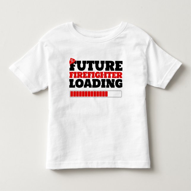 Futuro Bombeiro Carregando Camiseta Crianças (Frente)