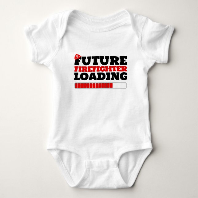 Futuro Bombeiro Carregando Camiseta de Bodyfato (Frente)