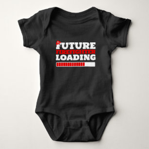 Futuro Bombeiro Carregando Camiseta Negra