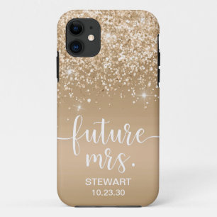 Futuro Caso Gold Glitter Case-Mate Capinha de iPho