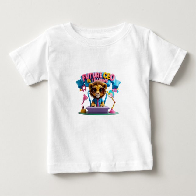 Futuro CEO em Treinamento Crianças T-Shirt (Frente)