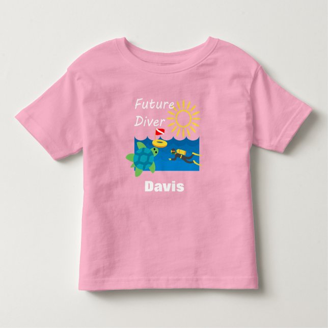 Futuro Design de mergulho - Camisa básica para cri (Frente)