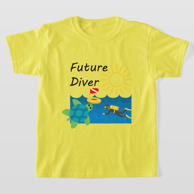 Futuro Design de mergulho - Camisa básica para cri (Postura )