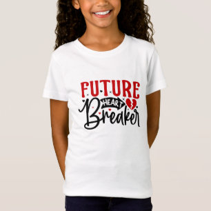 Futuro Disparador de Coração Kids T-Shirt   Engraç