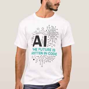 Futuro Escrito no Código Camisa de Profecia Técn