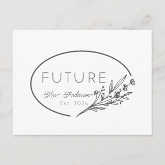 Futuro Floral Minimalista Sra. Est 2026 Anúncio de