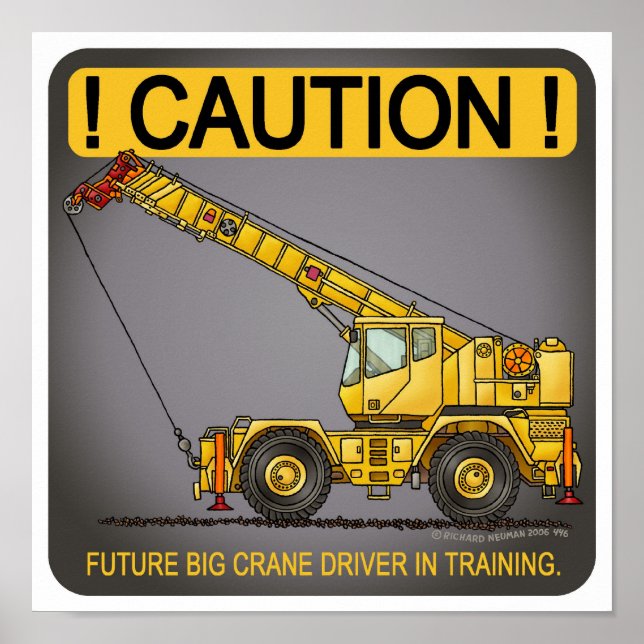 Futuro Impressão Poster de Driver de Crane Grande (Frente)