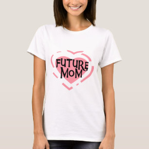 Futuro Mãe, Camisetas de Coração Rosa e Presentes
