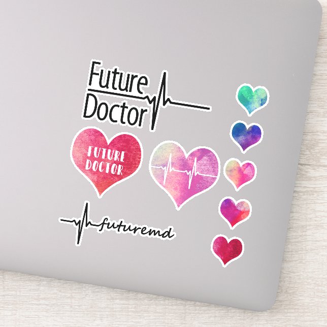 Futuro Médico - Coração - Coleção de Adesivos (Detalhe)
