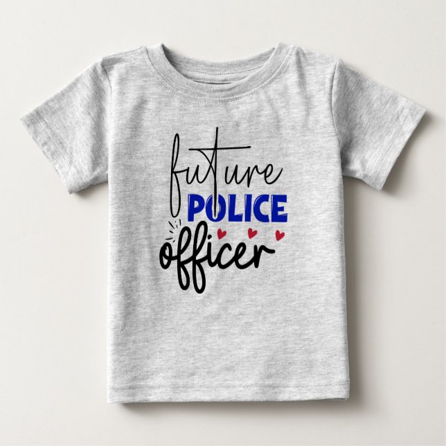 Futuro Oficial de Polícia - Camiseta bebê (Frente)
