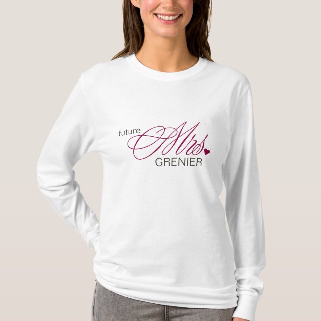 Futuro Sra. T-Shirt Personalizável (Frente)