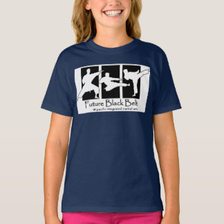 Futuro T-Shirt Azul Cinturão Negro