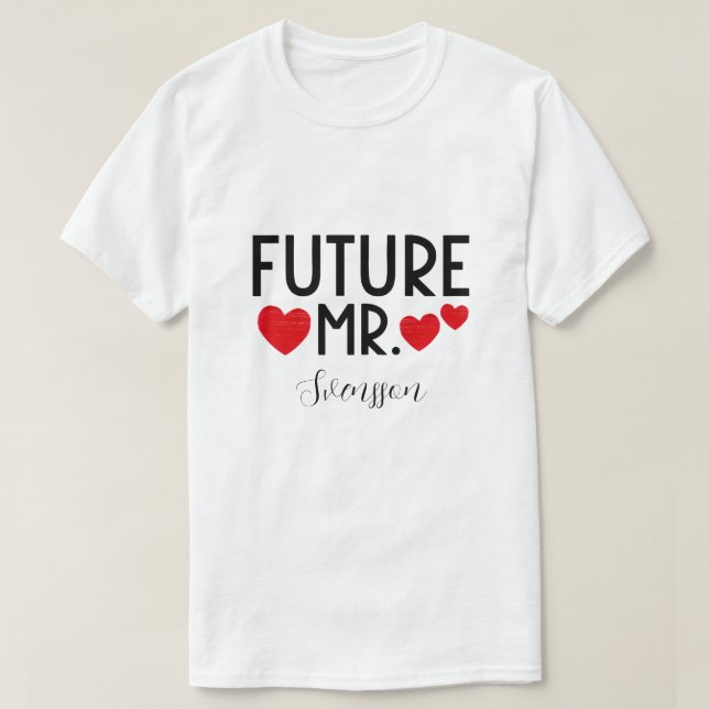 Futuro T-Shirt do Sr. Personalizado (Frente do Design)