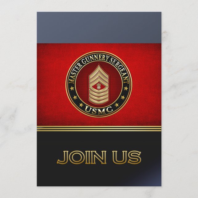 Fuzileiros americanos: Sargento-mor (USMC MGySgt) (Frente)