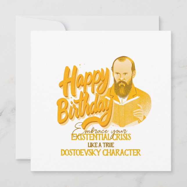 Fyodor Dostoevsky - Estilo geométrico elegante (Frente)