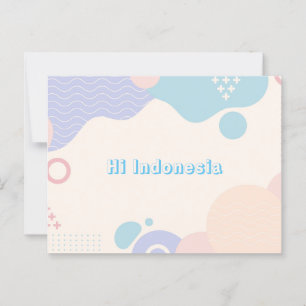 G6 Cartões postais Hi Indonésia