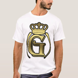 G coroa Estilo alfabético T-Shirt